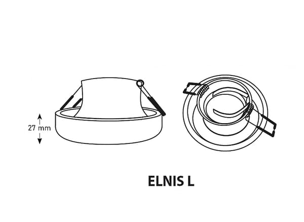 LED Takspotlight Halogenring 10W Vit/Krom KANLUX
