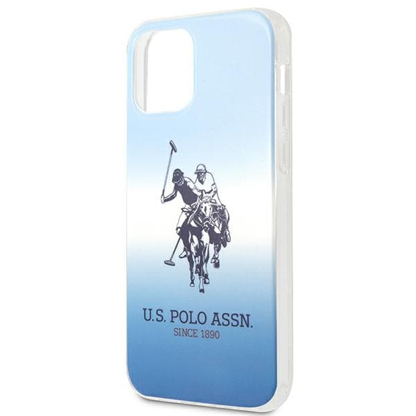 US Polo Gradient Collection -kotelo iPhone 12/12 Prolle, sininen