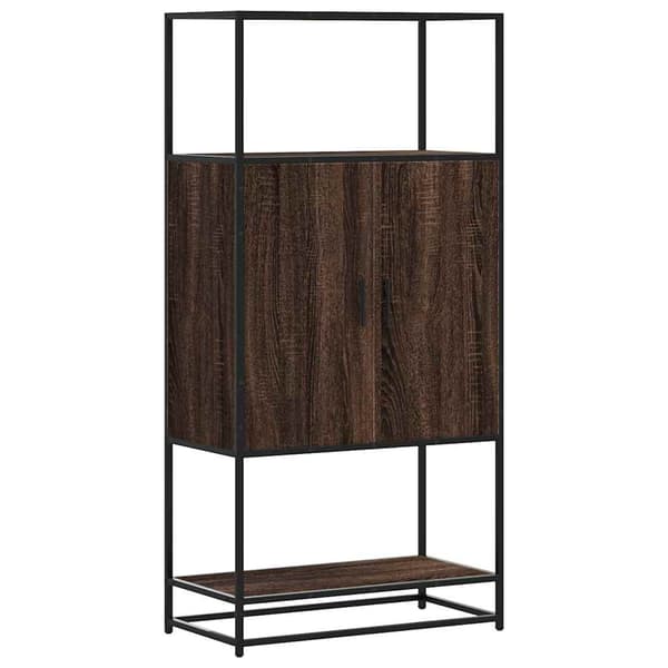 vidaXL højskab brunt egetræ 68x35x139 cm