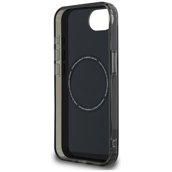 BMW IML Metal White Circle MagSafe-etui til iPhone 16e, sort