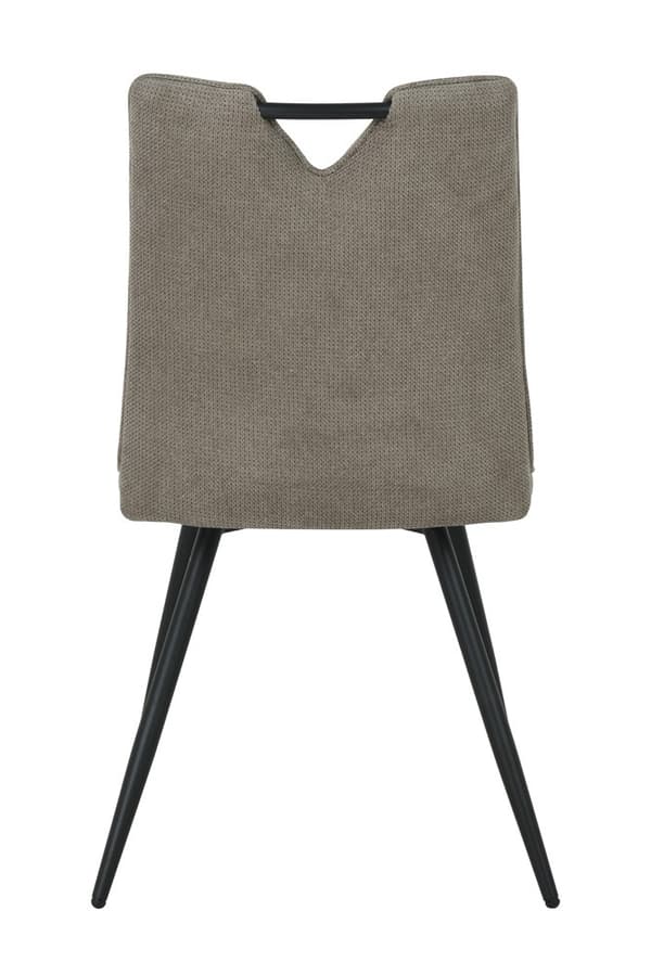 DALIA polstret stol, mørk beige