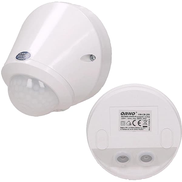 Utomhus LED Skymningssensor Vägg 360 grader 800W Ytmonterad Vit