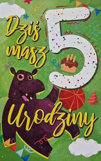 Födelsedagskort 5:e pojken