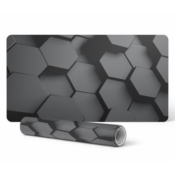 Modern vinyltangentbordsmatta geometriska hexagoner 90x45 cm