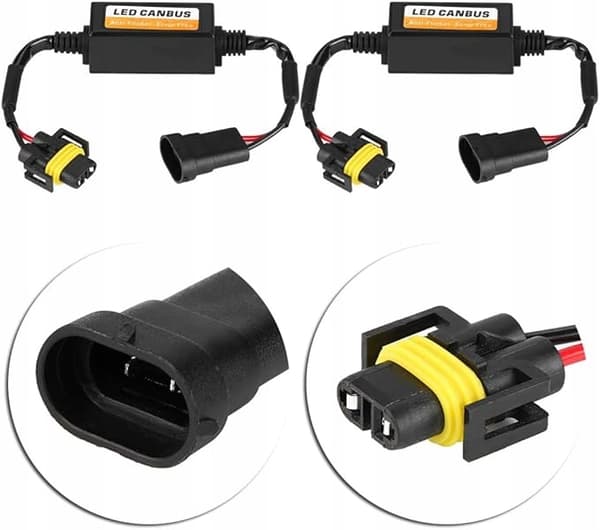 Modstandsdekoder, 2 stk. LED-forlygte fejlfri anti-flimren 9006 9005
