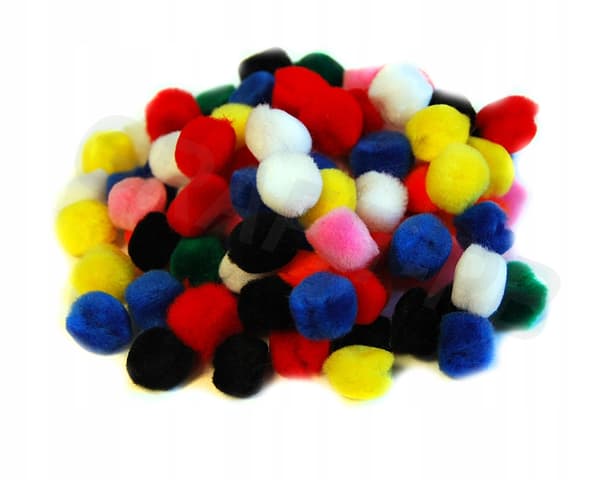 Polyester pompoms 100 st Brewis