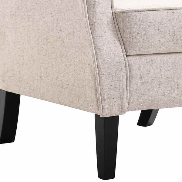 vidaXL Tygklädd fåtölj, beige