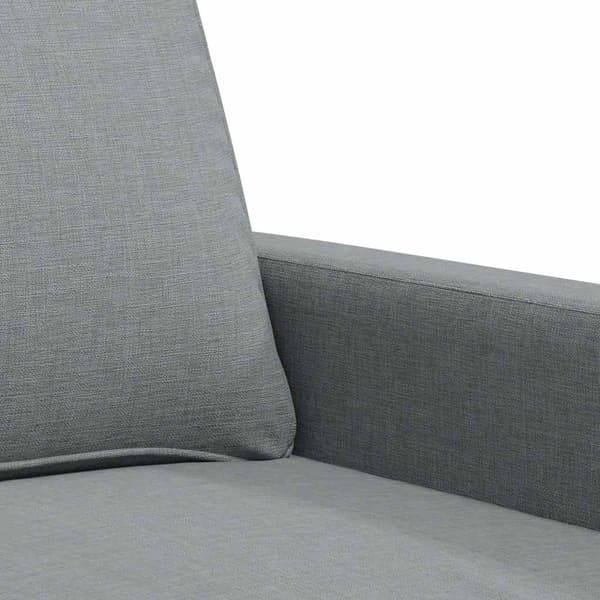vidaXL 2-sitssoffa ljusgrå 140 cm tygklädsel