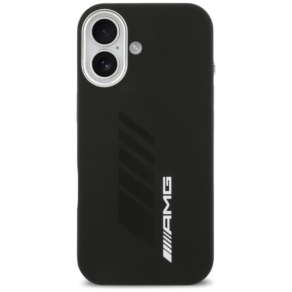 AMG Silikone Oversize Rhombs MagSafe-etui til iPhone 17 Sort