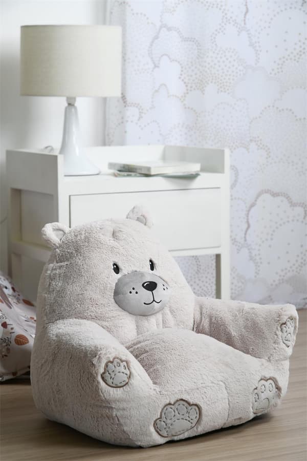 JULES børnepuf 45x45x45 bamse