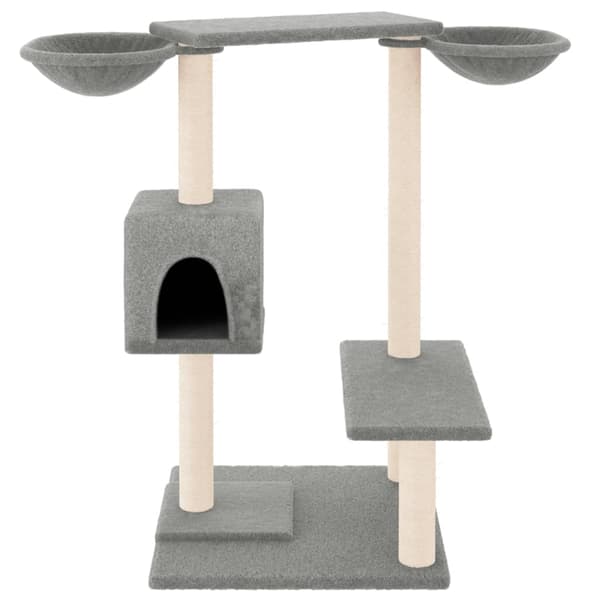 vidaXL kradsetræ til katte lysegrå 82 cm