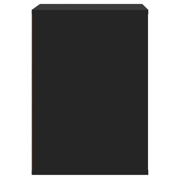 vidaXL kommode, sort, 60x41x58 cm, træbaseret materiale