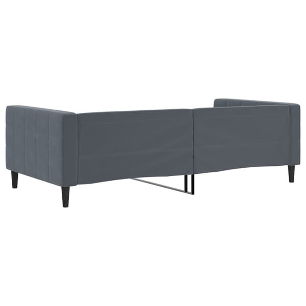 vidaXL Bäddsoffa mörkgrå 100x200 cm sammet