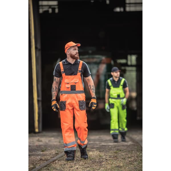 ADVARSELSBUKSER SORT-ORANGE, "3XL", CE, LAHTI