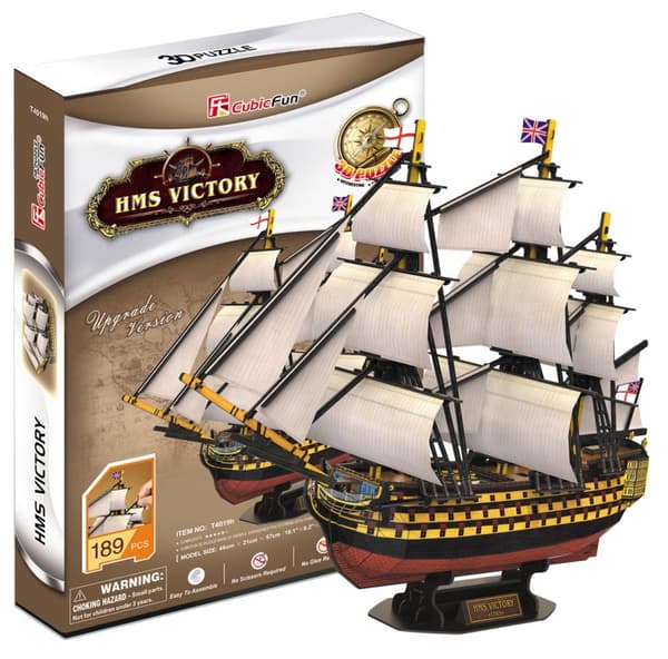 3D-PUSSEL SEGELSKEPP HMS VICTORY 189 EL 0196