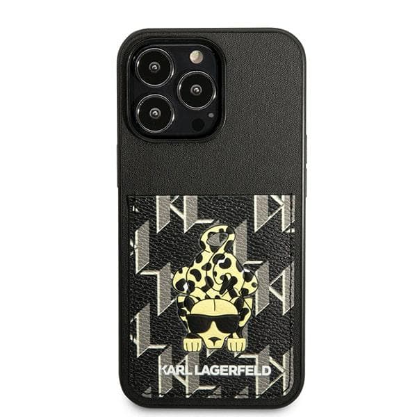 Karl Lagerfeld Karlimals Cardslot-etui til iPhone 13 Pro / 13, sort