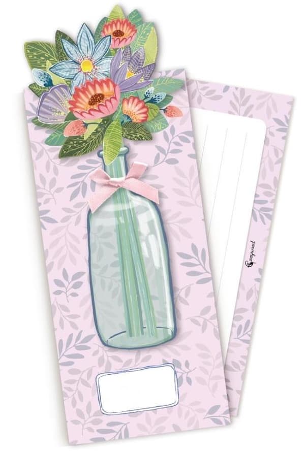 POP UP Gavekuvert Blomster Violet