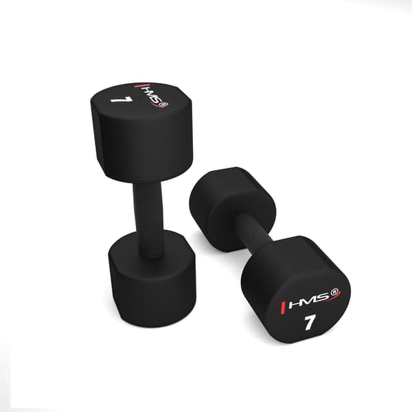 Polyuretanhantlar 2x7kg TPU HPT07 HMS