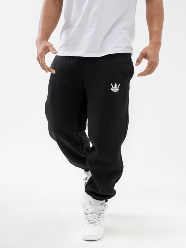 Herre Sorte Jigga Wear Small Crown Joggingbukser S