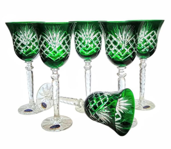 Smaragdkristallvinglas 280 ml Ananas