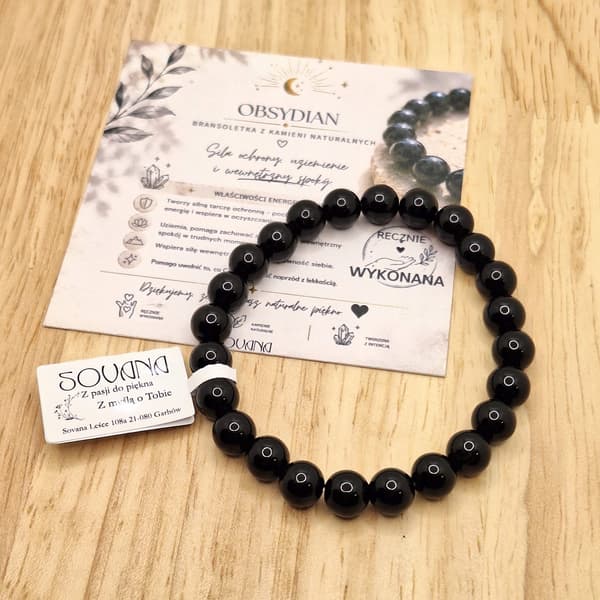 Obsidian armband