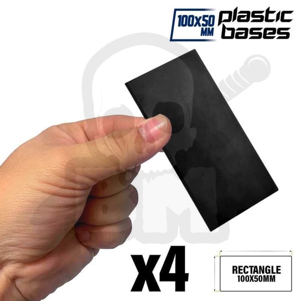 GSTU503333 Rektangulær plastbase 100x50mm