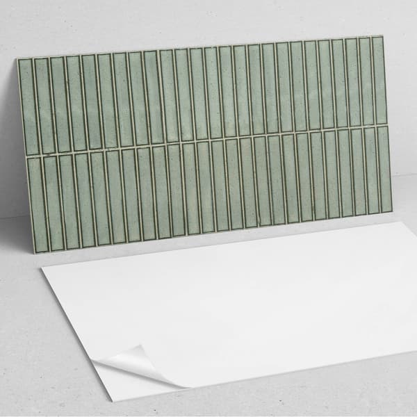 Självhäftande vinylväggpanel 100x50 cm rektangulära trendiga plattor