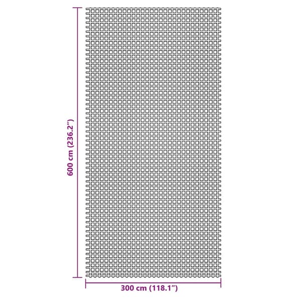 vidaXL teltmåtte, antracit, 6x3 m