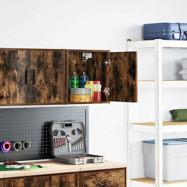 vidaXL garagevægskab i lamineret egetræ
