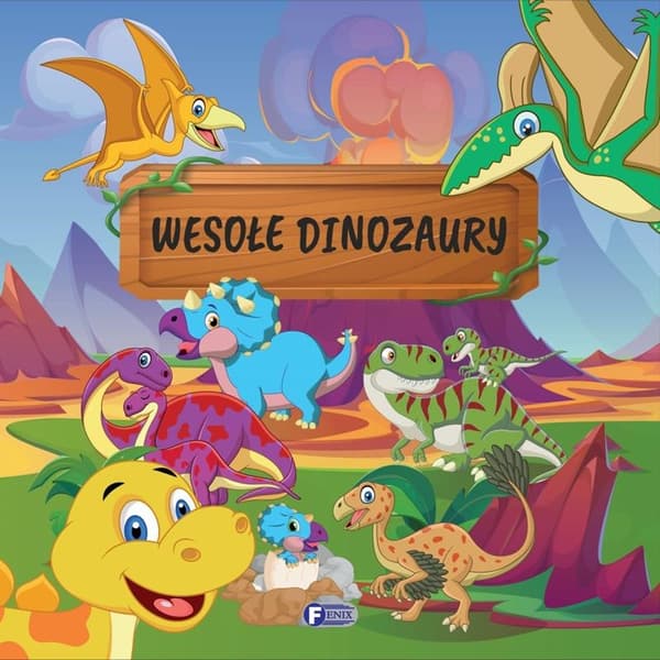 Glada dinosaurier. Dikter. Barnbok. Inbunden. 10 sidor.