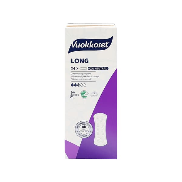 PITKÄT pikkuhousunsuojat 24 kpl VUOKKOSET WHITE