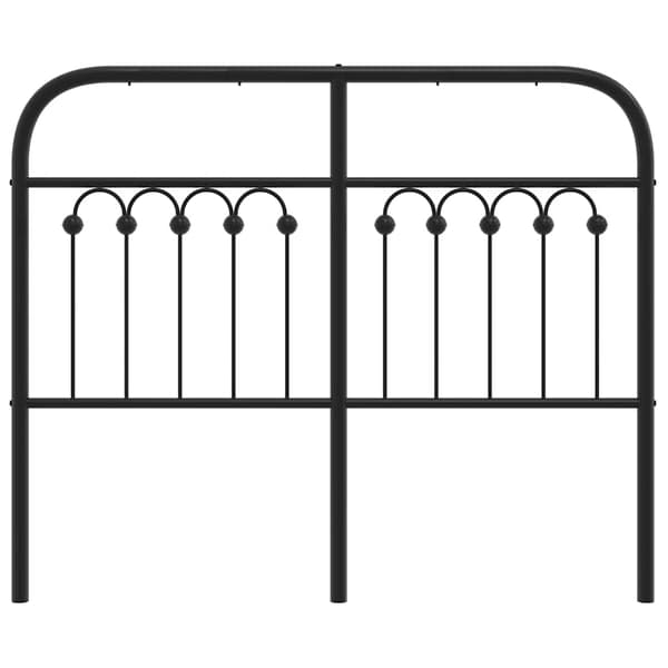 vidaXL metalsengegavl sort 120 cm