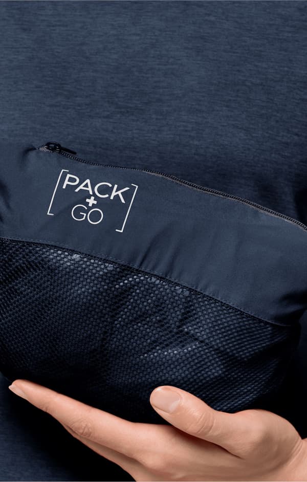 Udsalg - Jack Wolfskin Pack & Go Shell regnjakke til dame (1111514_1010) S