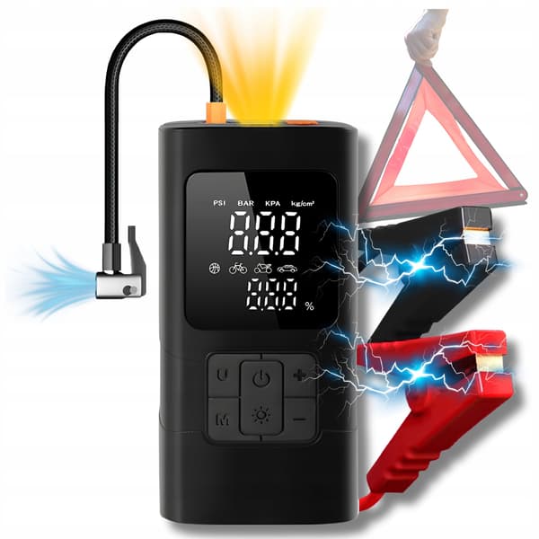 Jump Starter 4i1 BOOSTER Bilstarter Kompressor Powerbank