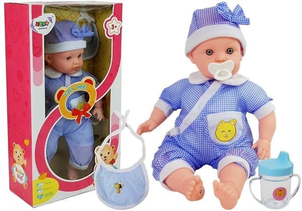 Babydocka 45 cm Blå Kläder