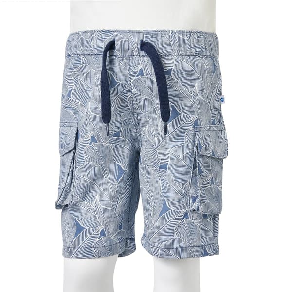 Børneshorts med snøre, mørkeblå, 116