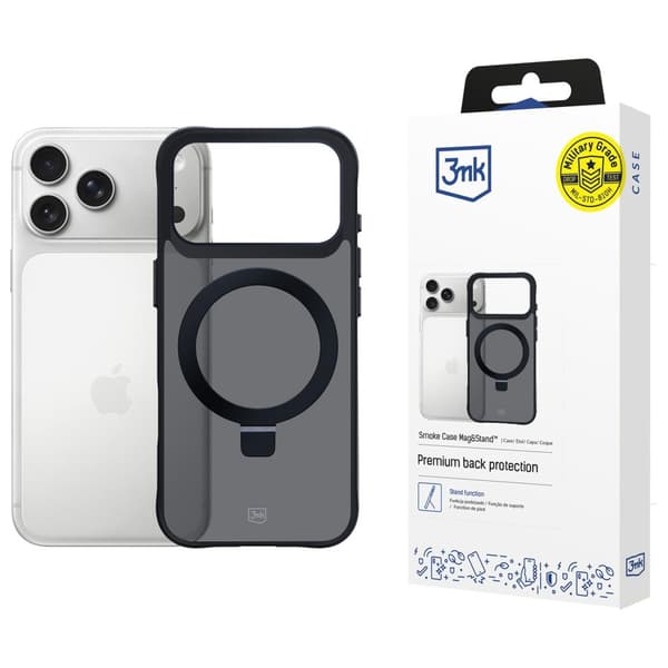 3MK Smoke Case Mag&Stand-etui til iPhone 17 Pro