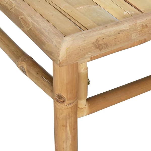 vidaXL Trädgårdsbord, 65x55x30 cm, Bambu