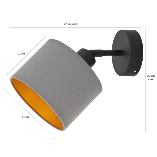 Tornado AMP1 lampa grå-guld