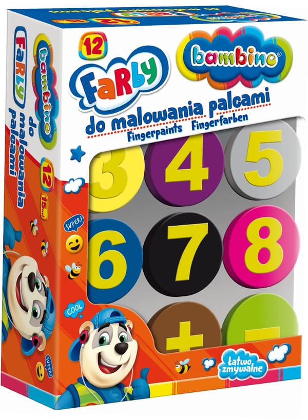 BAMBINO fingermaling. 12 farver