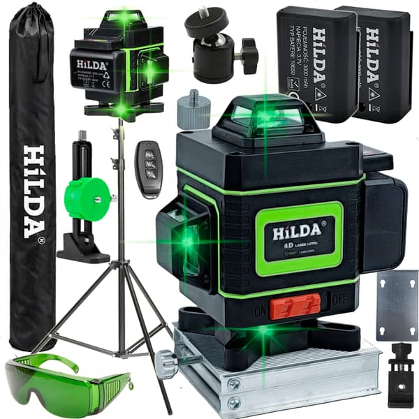 LASERNIVÅ 360 STATIV 200 CM HYDRA HILDA 4D KRYSSLASER