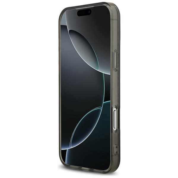 AMG Dobbeltlags Transparent Smocked MagSafe-cover til iPhone 17 Pro Max Sort