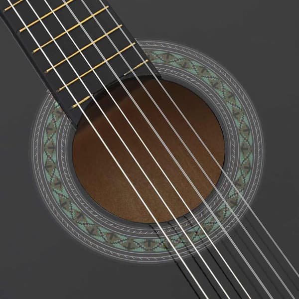vidaXL Klassisk gitarr för nybörjare, 4/4, 39", Lindträ