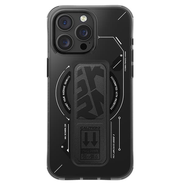 Skinarma Helio-etui med stativ til MagSafe til iPhone 16 Pro Max, sort
