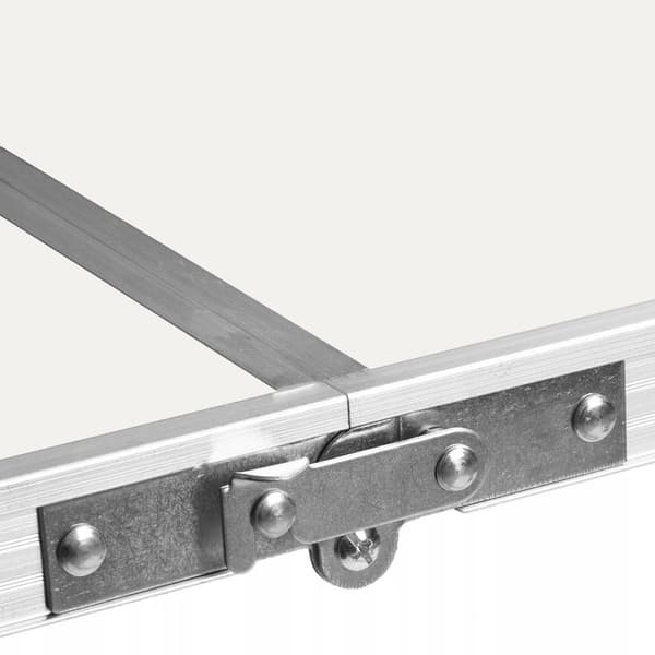 Hopfällbart bord 120x60cm Heckermann Vit + 4x Pallar