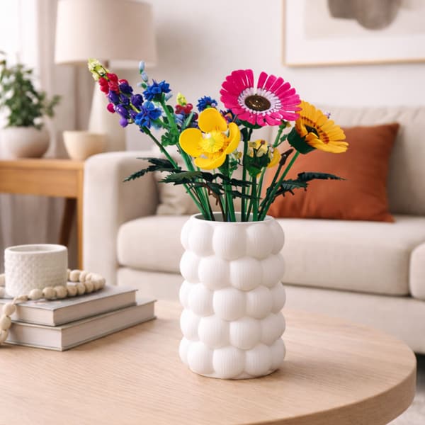 Dekorativ vas, vit, strukturell, designer, modern skulptur