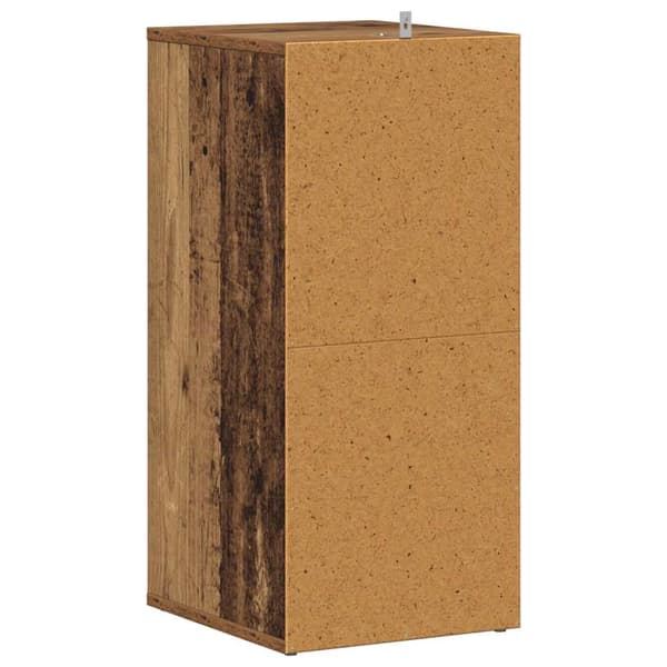 vidaXL skoskabe, 2 stk., antik træ, 32x35x70cm, spånplade
