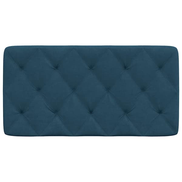 vidaXL Sängynpäädyn tyyny, sininen, 100 cm, sametti