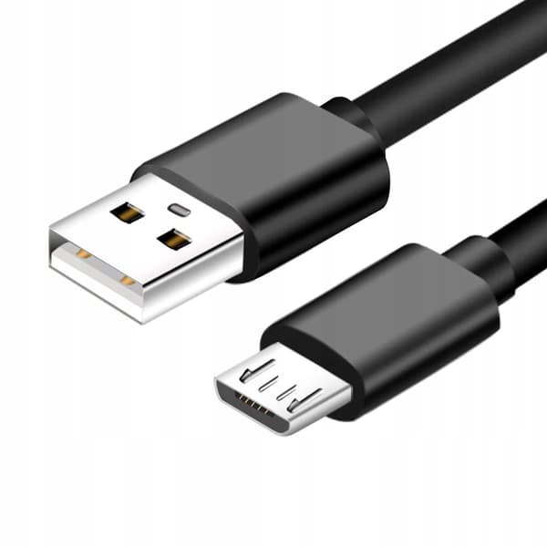 Micro USB -kaapeli, nopea lataus, USB - MicroUSB 100 cm, QC 3.0, musta