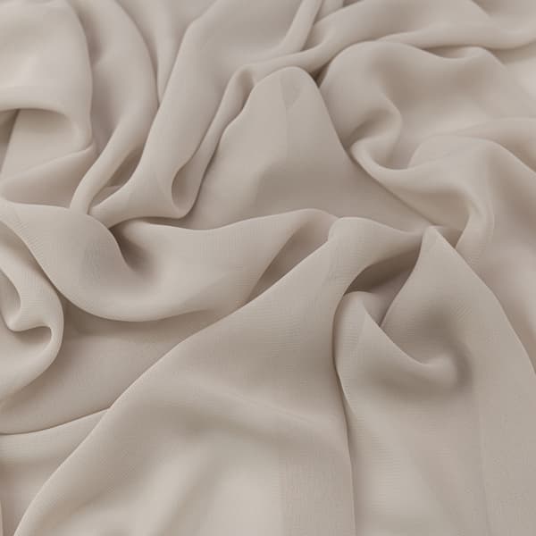 Beige chiffonmateriale